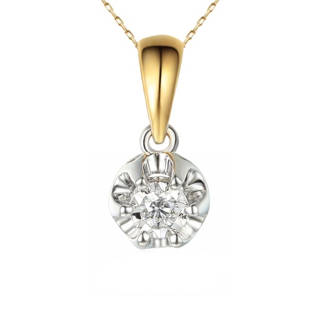 Zawieszka z diamentem (P55114 YW 0,09 ct)