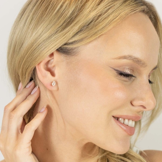 Kolczyki z białymi topazami (E43062 Y S M WT)