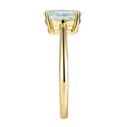 Pierścionek z akwamarynem - zdjęcie: 5