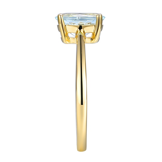 Pierścionek z akwamarynem