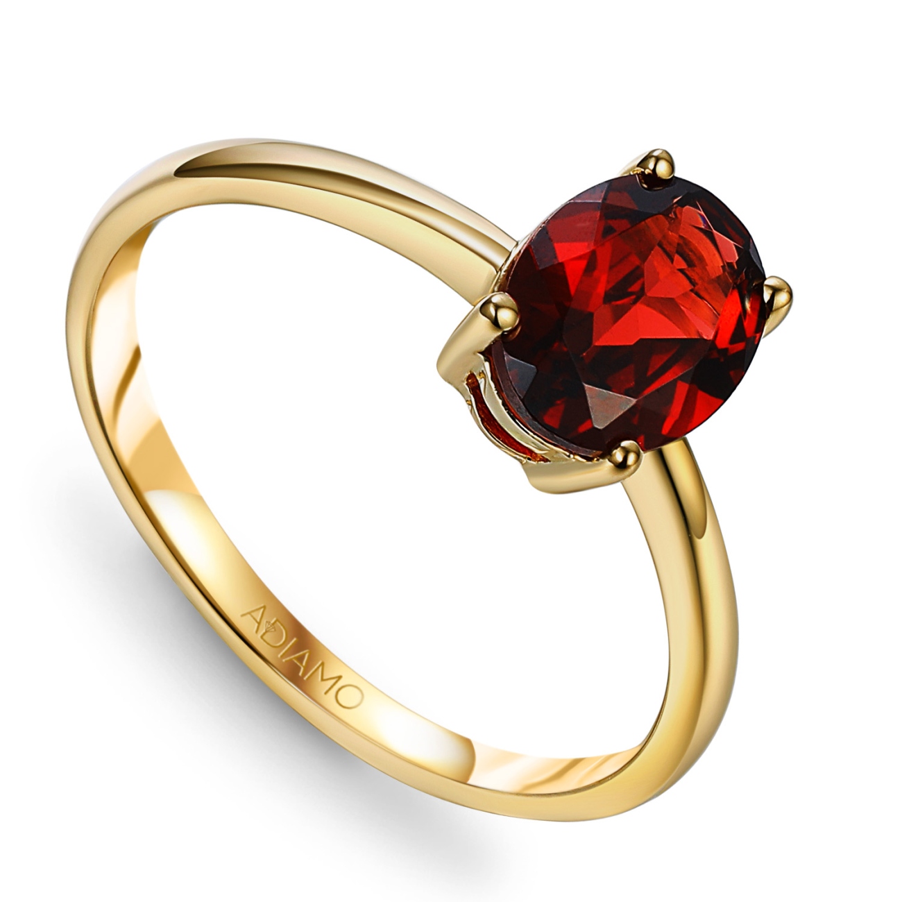 Pierścionek z granatem (R43062 Y GT)