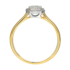 Pierścionek z diamentami (R59436 YW M)