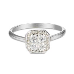 Pierścionek z diamentami (R59436 W): 9 - zdjęcie: 4