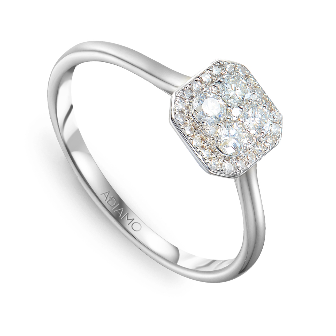 Pierścionek z diamentami (R59436 W): 9