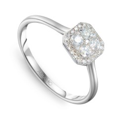 Pierścionek z diamentami (R59436 W): 15 - zdjęcie: 2