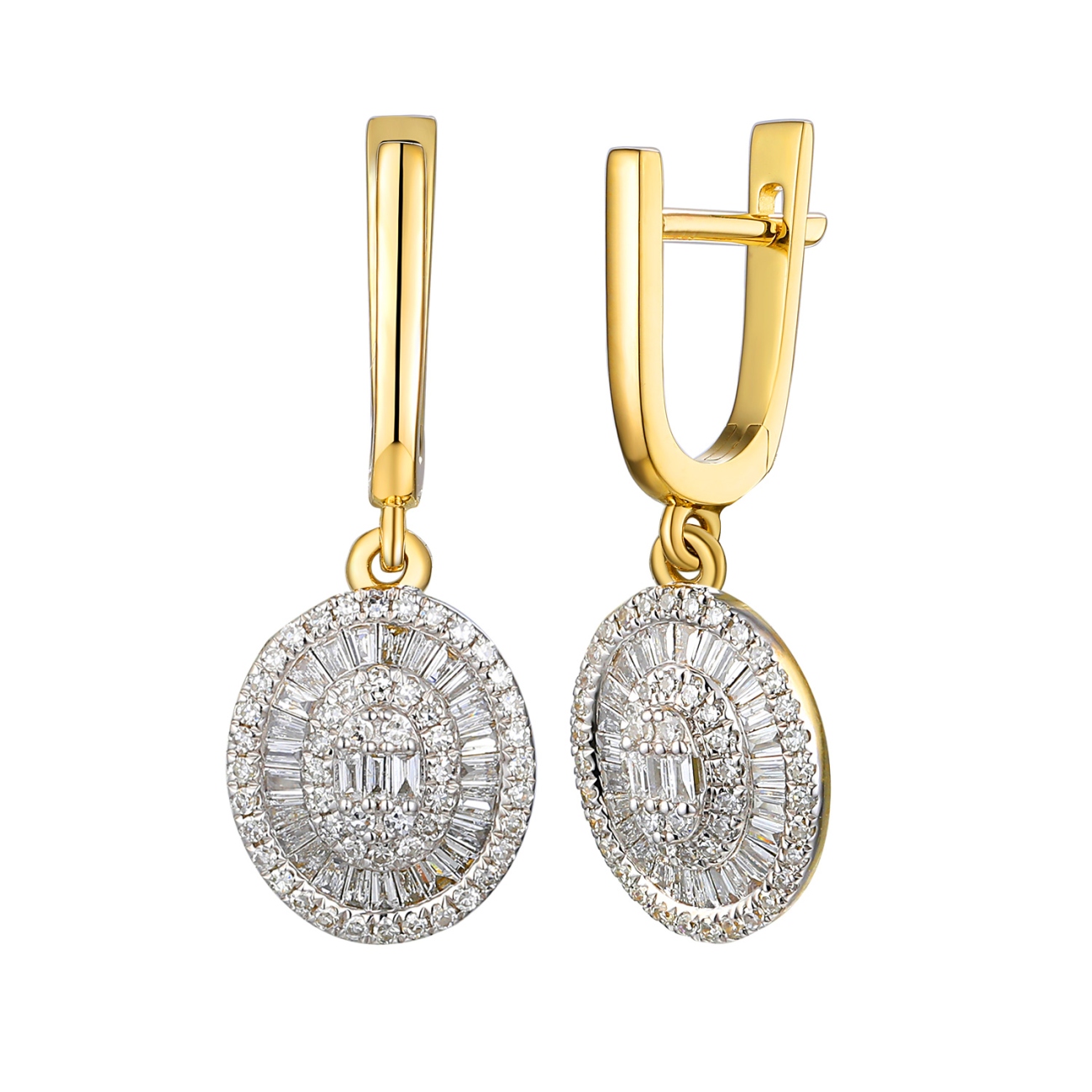 Kolczyki z diamentami (E95393 Y A)