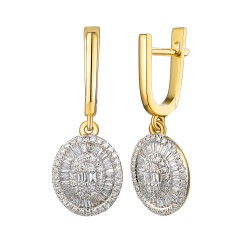 Kolczyki z diamentami (E95393 Y A) - zdjęcie: 2