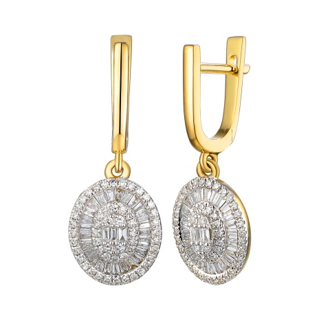 Kolczyki z diamentami (E95393 Y A)