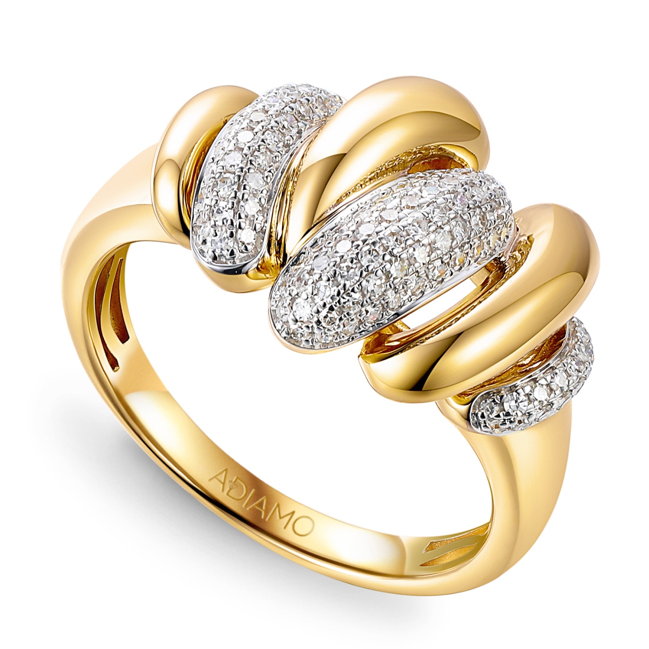 Pierścionek z diamentami (R95431 Y)