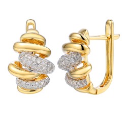 Kolczyki z diamentami (E95431 Y A) - zdjęcie: 2