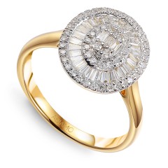 Pierścionek z diamentami (R95393 Y)
