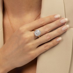 Pierścionek z diamentami (R95393 Y) - zdjęcie: 3