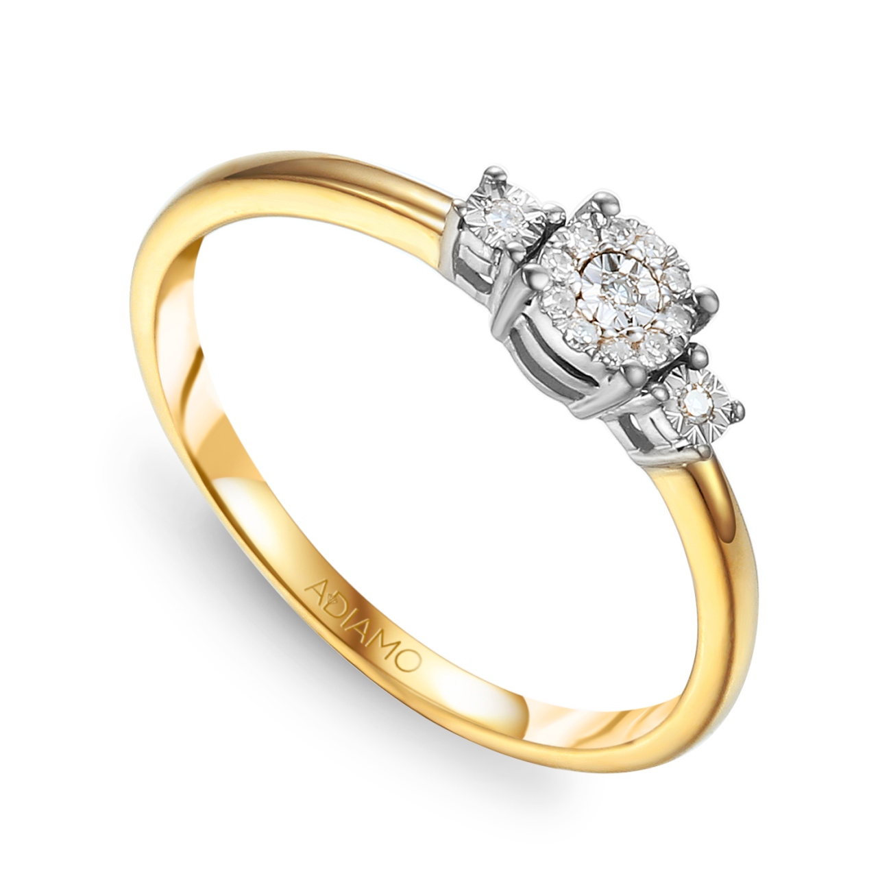 Pierścionek z diamentami (R50282 YW): 7
