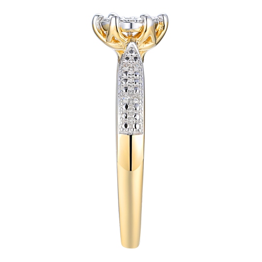 Pierścionek z diamentami (R73487 Y): 10