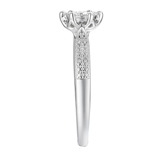 Pierścionek z diamentami (R73487 W): 14