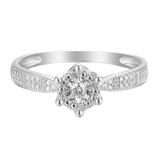 Pierścionek z diamentami (R73487 W): 14