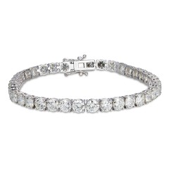 Bransoletka tenisowa z diamentami 15 ct (B01538 W)
