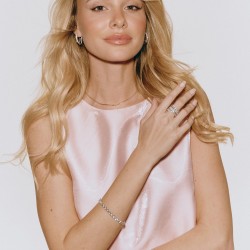 Bransoletka tenisowa z diamentami 15 ct (B01538 W) - zdjęcie: 3