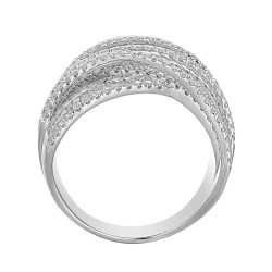 Pierścionek z diamentami (R90140 W) - zdjęcie: 5