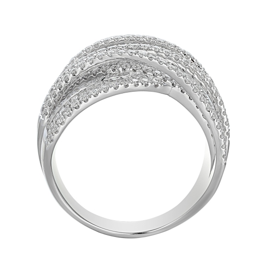 Pierścionek z diamentami (R90140 W)