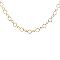 Naszyjnik z diamentami (N09103 Y) - zdjęcie: 2