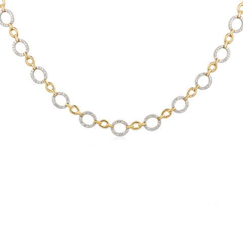 Naszyjnik z diamentami (N09103 Y)