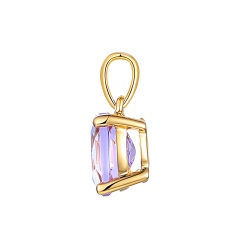 Zawieszka z różowym ametystem