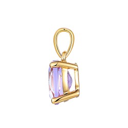 Zawieszka z różowym ametystem - zdjęcie: 3