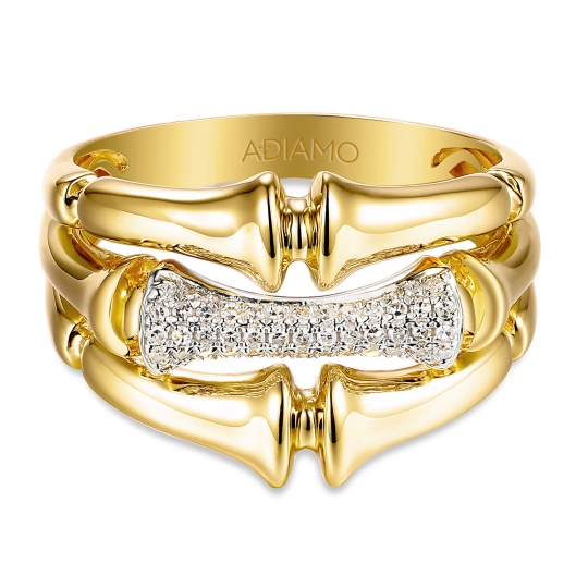 Pierścionek z diamentami (R97094 Y)