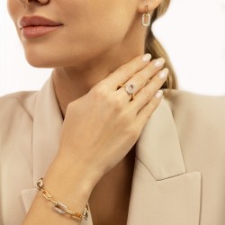 Pierścionek z diamentami (R95044 YW) - zdjęcie: 7