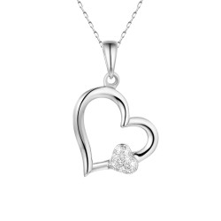 Zawieszka złote serca z diamentami - zdjęcie: 2