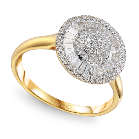 Pierścionek z diamentami (R95391 Y)