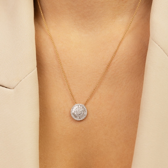 Naszyjnik z diamentami (N11876 Y)