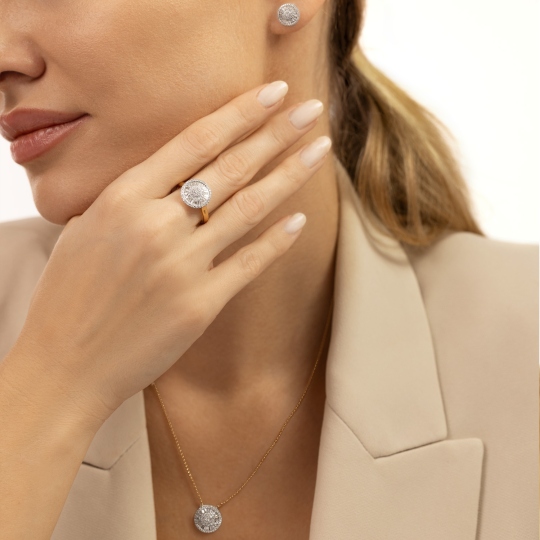 Naszyjnik z diamentami (N11876 Y)