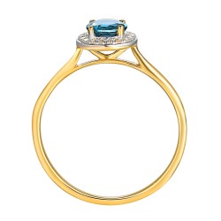 Pierścionek złoty z London Blue Topazem (R62900 Y M LBT): 10 - zdjęcie: 4