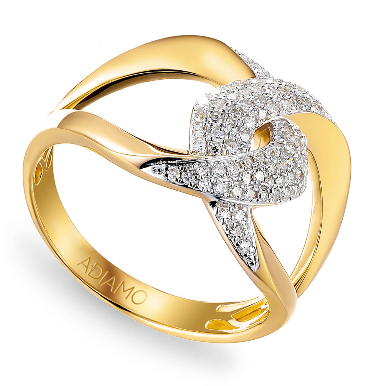 Pierścionek z diamentami (R95403 Y)