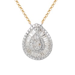 Naszyjnik z diamentami (N11875 Y) - zdjęcie: 2