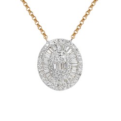 Naszyjnik z diamentami (N11877 Y) - zdjęcie: 2