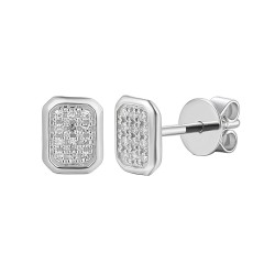 Kolczyki z diamentami (E96275 W S) - zdjęcie: 2