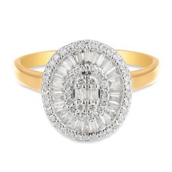 Pierścionek z diamentami (R95393 Y) - zdjęcie: 4