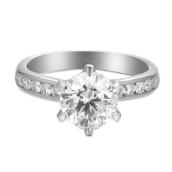 Pierścionek z diamentami laboratoryjnymi (R58831 2,05 W LGD) - zdjęcie: 3