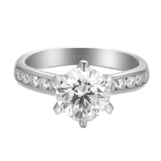 Pierścionek z diamentami laboratoryjnymi (R58831 W LGD 2,00ct)