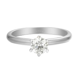 Pierścionek z diamentem laboratoryjnym (R58829 0,51ct W LGD) - zdjęcie: 4