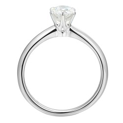Pierścionek z diamentem laboratoryjnym (R58829 W LGD 0,50ct) - zdjęcie: 4
