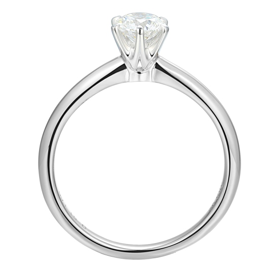 Pierścionek z diamentem laboratoryjnym (R58829 0,51ct W LGD)