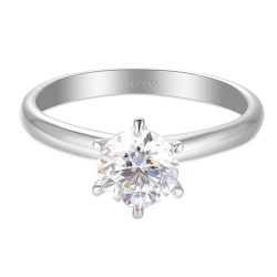 Pierścionek z diamentem laboratoryjnym (R58829 1,06ct W LGD) - zdjęcie: 3