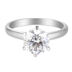 Pierścionek z diamentem laboratoryjnym (R58829 2,00ct W LGD) - zdjęcie: 4