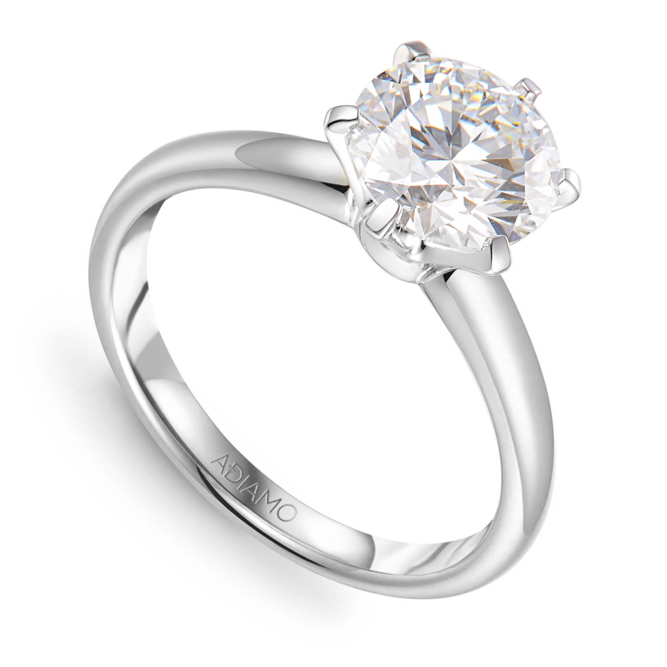 Pierścionek z diamentem laboratoryjnym (R58829 2,00ct W LGD)