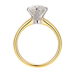 Pierścionek z diamentem laboratoryjnym (R58829 YW LGD 2,00ct) - zdjęcie: 5