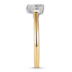 Pierścionek serce z diamentem laboratoryjnym (R96126 YW LGD 1,00ct) - zdjęcie: 4